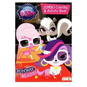 Littlest Pet Shop Jumbo Coloring & Activity Book NEW